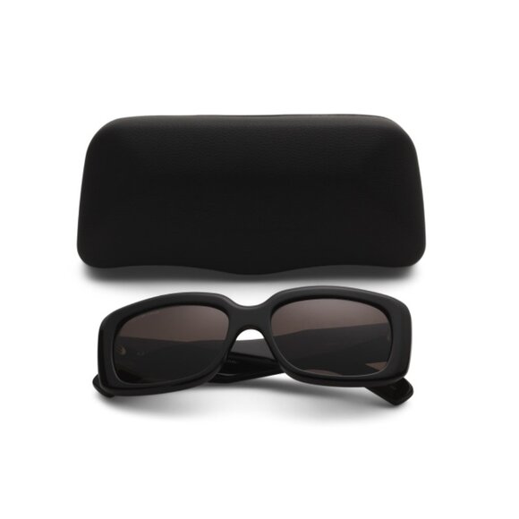BALENCIAGA Black/Grey 56mm Square Sunglasses - Picture 1 of 2